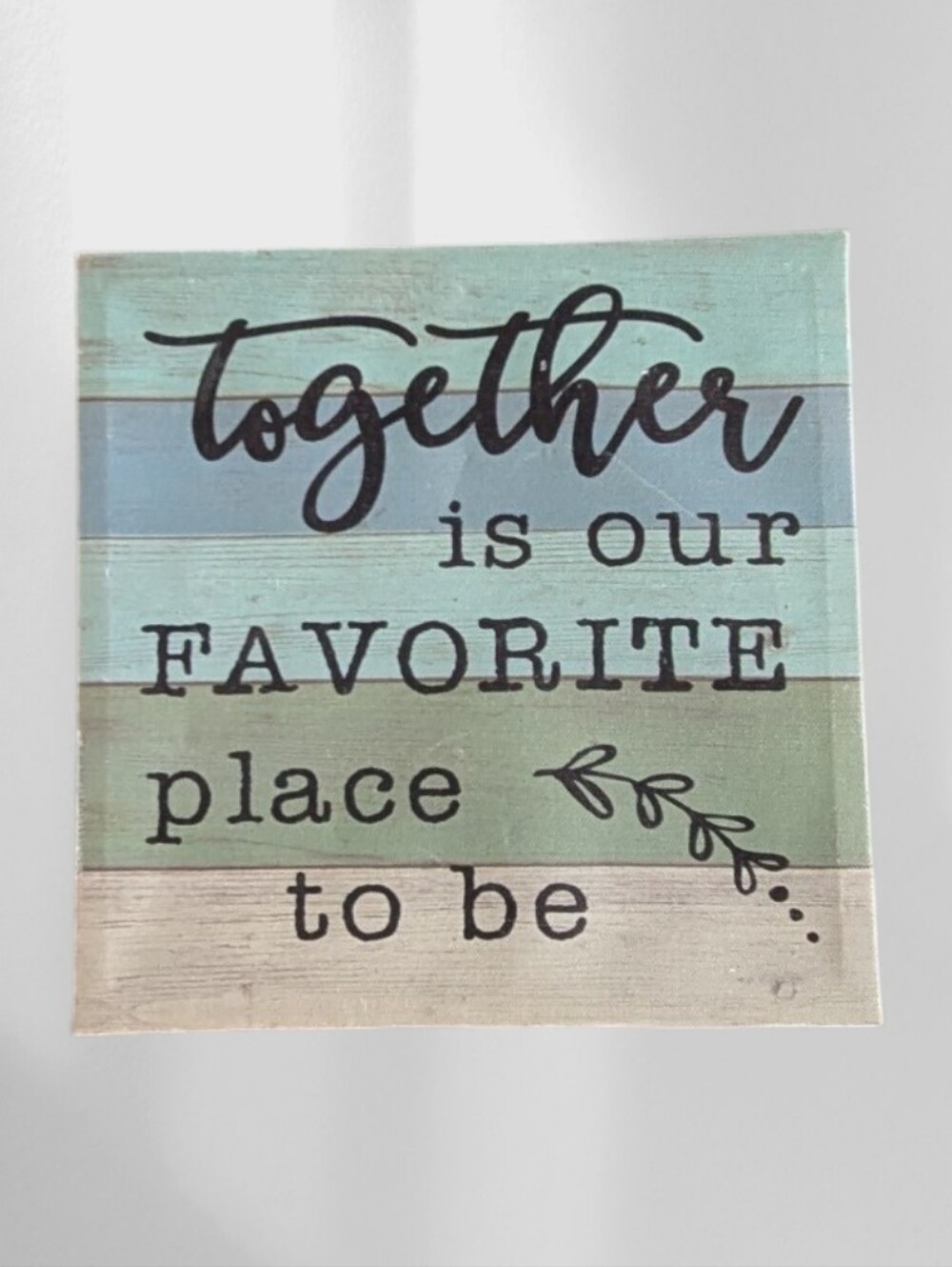Canvas "Together Id Our Favorite Place To Be" Hanging Wall Decor